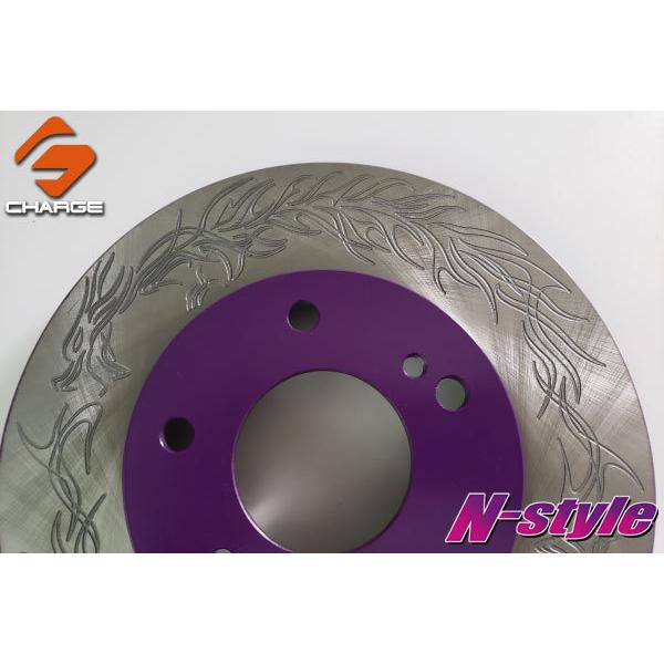 N-style ブレーキローター ドラゴンスリット 2枚セット シルビア S14/15 ターボ用 フロント
