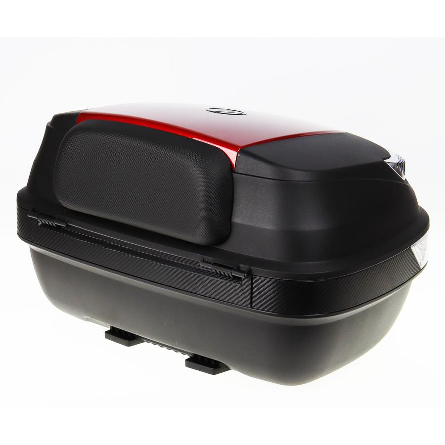 AG-88 リアボックス 容量51L バイク 大容量 汎用 背もたれパッド付