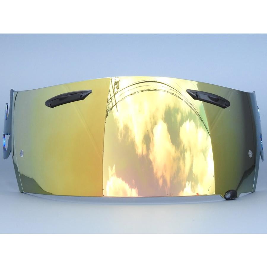 RXP スーパーアドシスI シールド ゴールド ピュアハード ミラーシールド 社外品 [ アライ Arai ヘルメット RX-7 RR5 アストロIQ Quantum-J RAPIDE-IR SAI ]