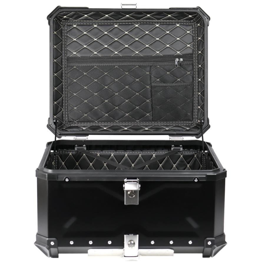 AG-80L-BK リアボックス ブラック 80L ハイグレード ステンレスヒンジ 