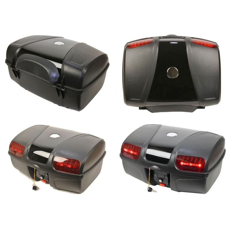 AG-86リアボックス ブラック 容量47L LEDストップランプ付 背もたれ付