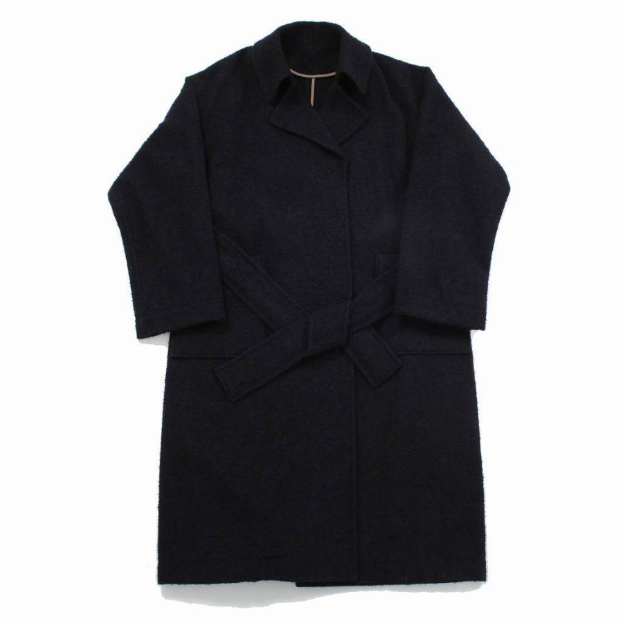 ATHA アタ ループツィード マキシコート ネイビー LOOP TWEED DIDDY  