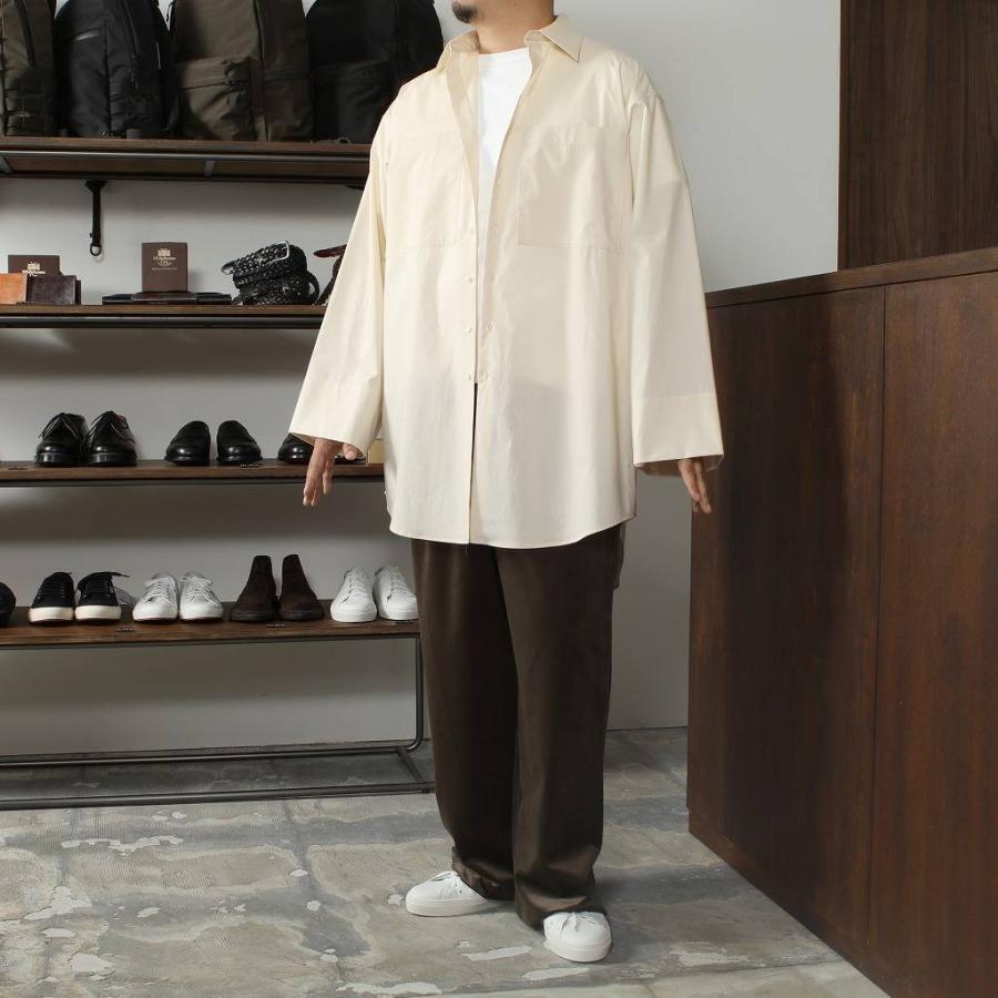 ATHA アタ ロングシャツ 120/2 SUVIN COTTON LONG SHIRTS BEG｜aptc｜03