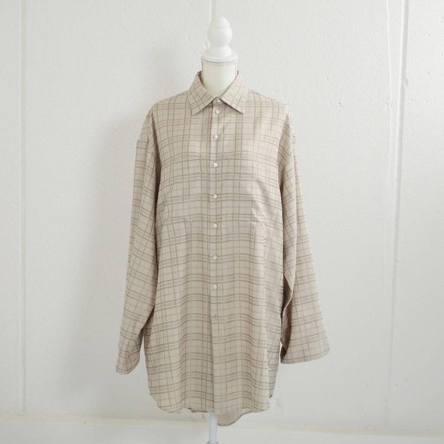 在庫あり送料無料 ATHA アタ ジャガード チェックロングシャツT/C JACQUARD PLAID LONG SHIRT