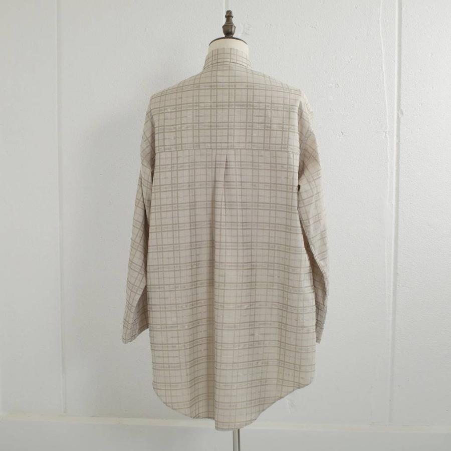 在庫あり送料無料 ATHA アタ ジャガード チェックロングシャツT/C JACQUARD PLAID LONG SHIRT