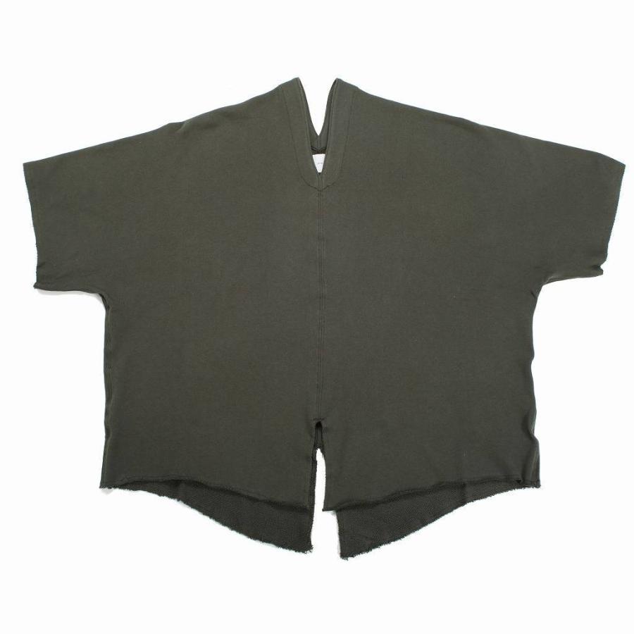 ATHA アタ カフタンシャツ カーキ COMBED FRENCH TERRY KAFTAN H/S 