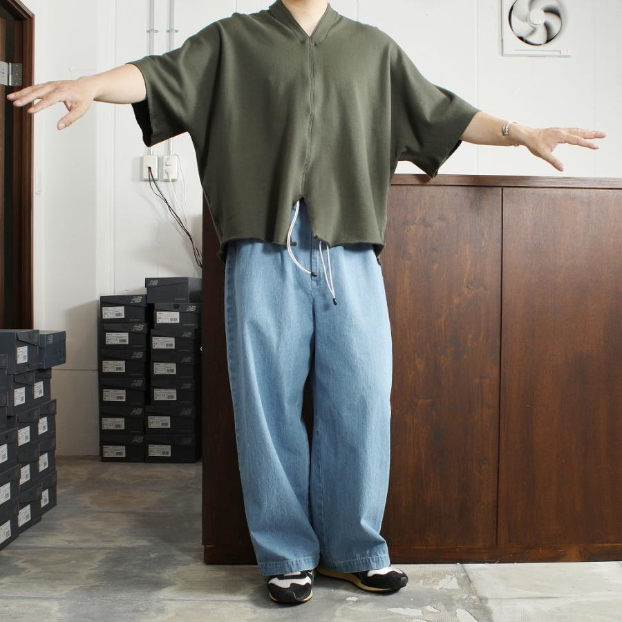 ATHA アタ カフタンシャツ カーキ COMBED FRENCH TERRY KAFTAN H/S 