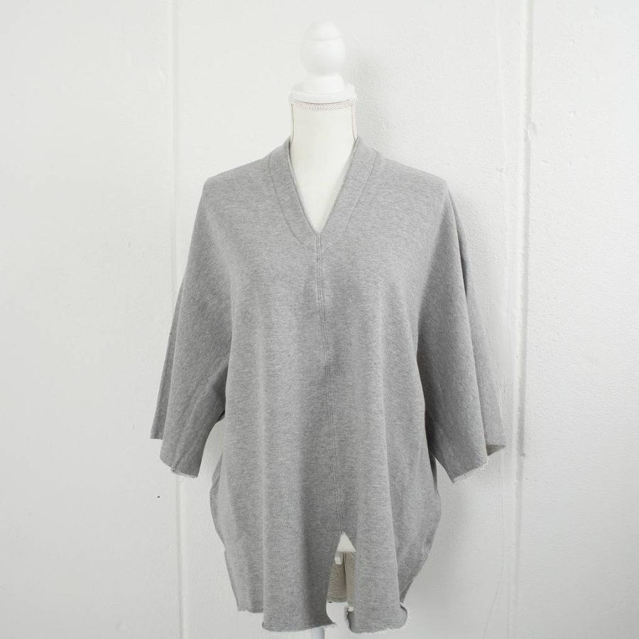 ATHA（アタ） カフタンシャツ グレー COMBED FRENCH TERRY KAFTAN H/S 