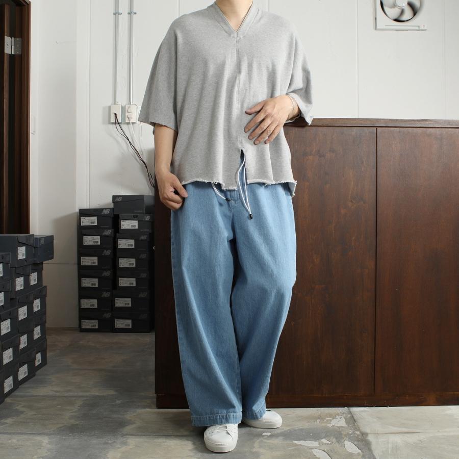 ATHA（アタ） カフタンシャツ グレー COMBED FRENCH TERRY KAFTAN H/S 