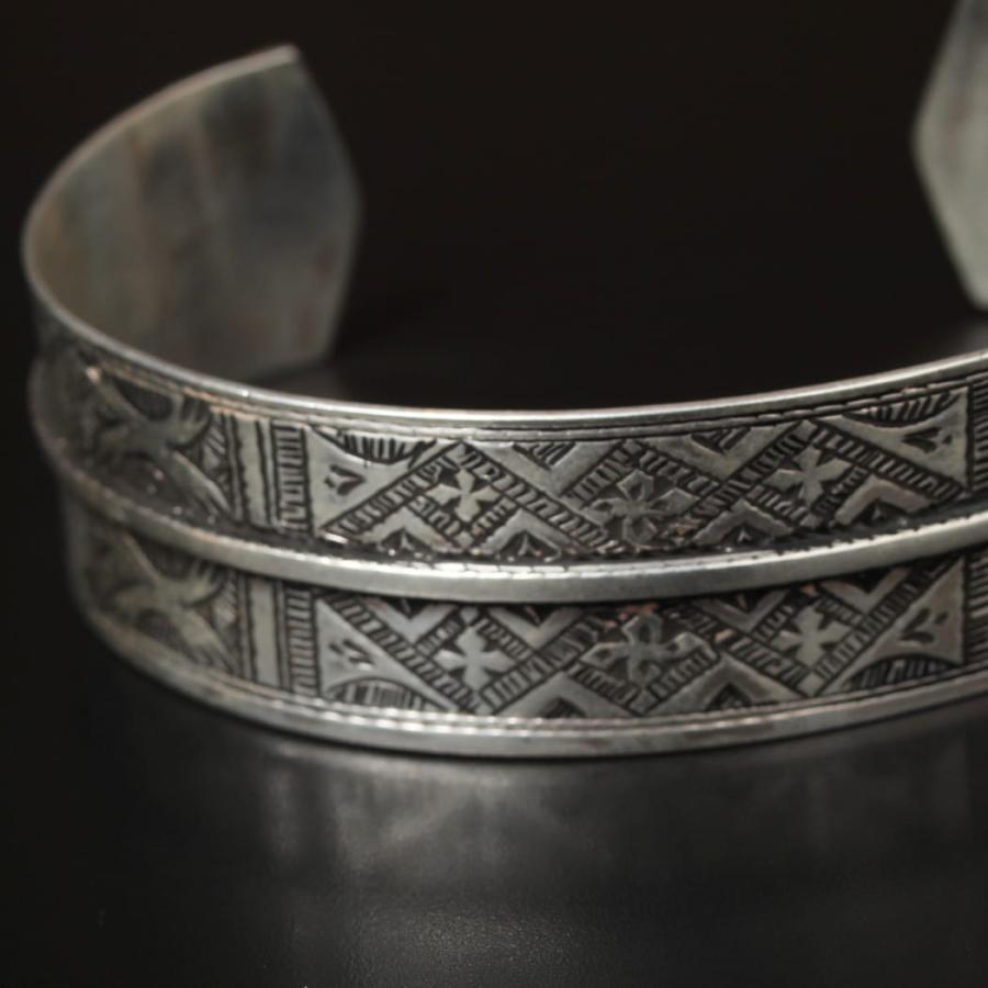 トゥアレグ　シルバーバングル　メンズ　レディース（モロッコ） TOUAREG SILVER JEWELRY トゥアレグ シルバー ジュエリー シルバー