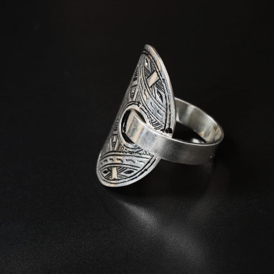 TOUAREG SILVER JEWELRY トゥアレグ シルバー ジュエリー シルバーリング OVAL シルバーの画像