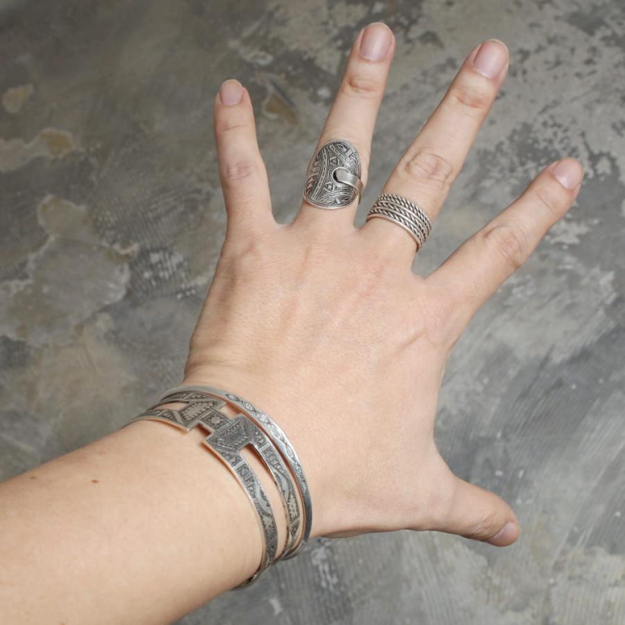 TOUAREG SILVER JEWELRY トゥアレグ シルバー ジュエリー シルバーリング OVAL シルバーの画像