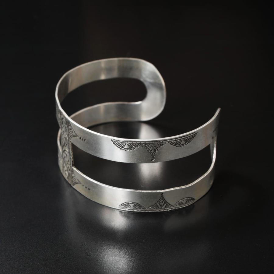 TOUAREG SILVER JEWELRY トゥアレグ シルバー ジュエリー シルバーバングル SMALL H シルバー Fの画像