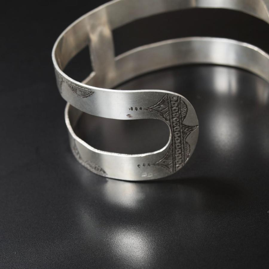 TOUAREG SILVER JEWELRY トゥアレグ シルバー ジュエリー シルバーバングル SMALL H シルバー Fの画像