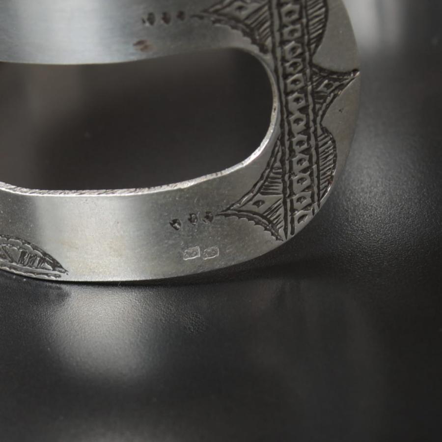 TOUAREG SILVER JEWELRY トゥアレグ シルバー ジュエリー シルバーバングル SMALL H シルバー Fの画像