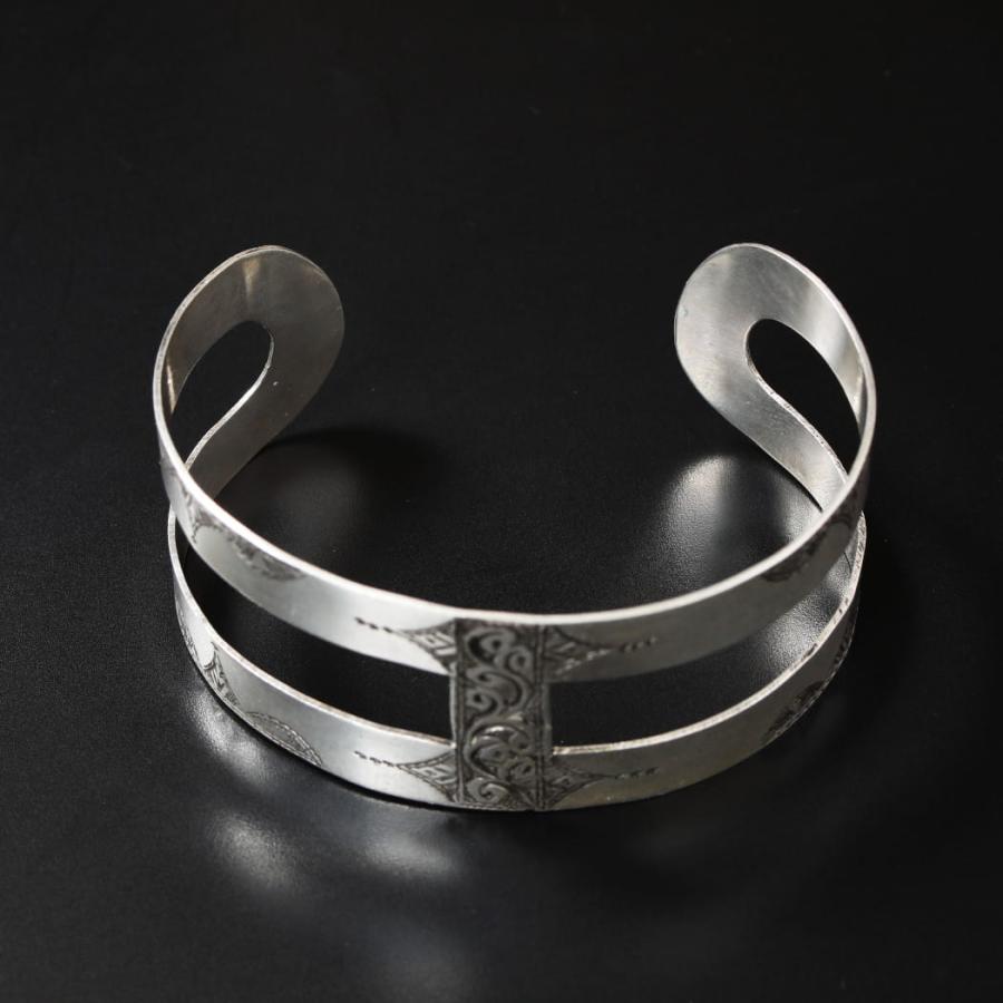 TOUAREG SILVER JEWELRY トゥアレグ シルバー ジュエリー シルバーバングル SMALL H シルバー Fの画像