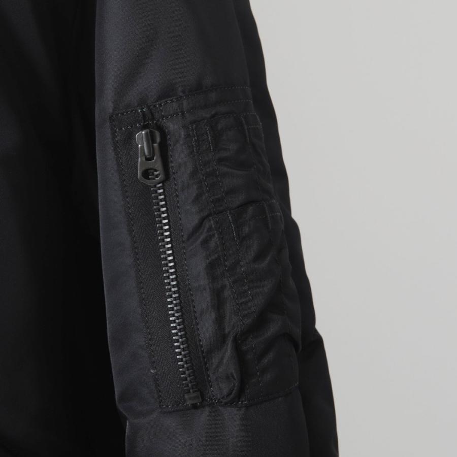 marka マーカ MA-1 ナイロンツイル フライトジャケット ブラック