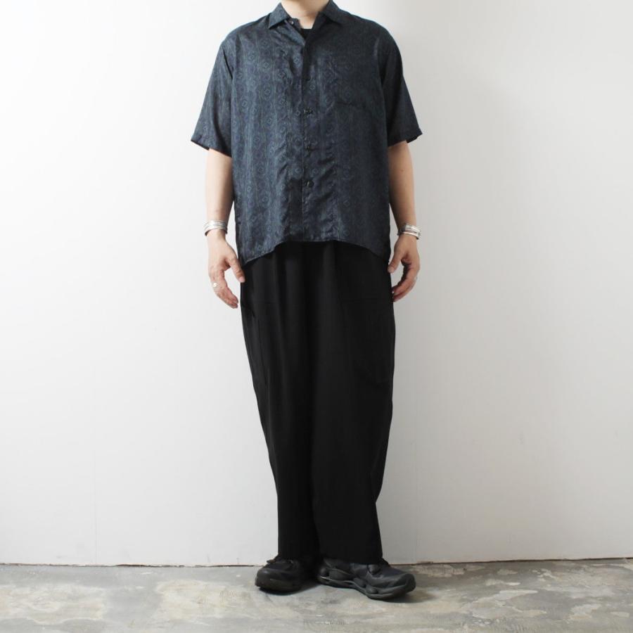 marka（マーカ） 8匁シルク羽二重 シルクオープンカラーシャツ HABUTAE