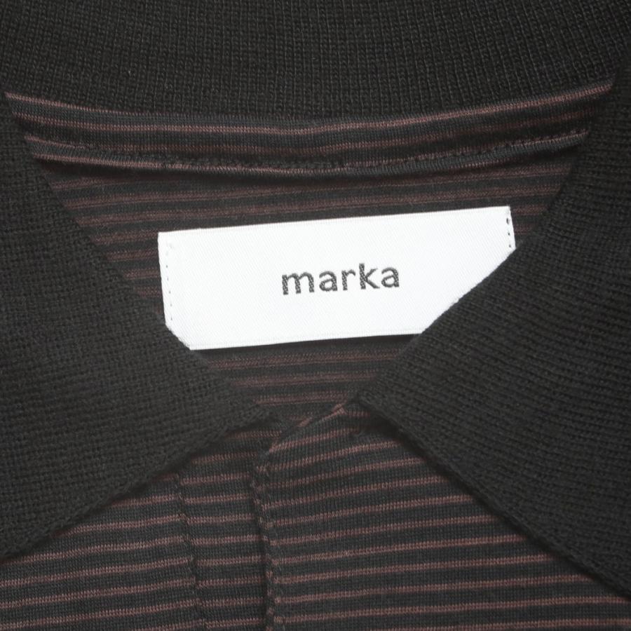 marka（マーカ） ポロシャツ ウォッシャブルウール 天竺 ブラウン