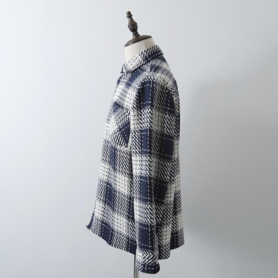 WAX london ワックスロンドン ネイビー チェック柄ジャケット Mサイズ WAX london ワックスロンドン ネイビー チェック柄ジャケット M