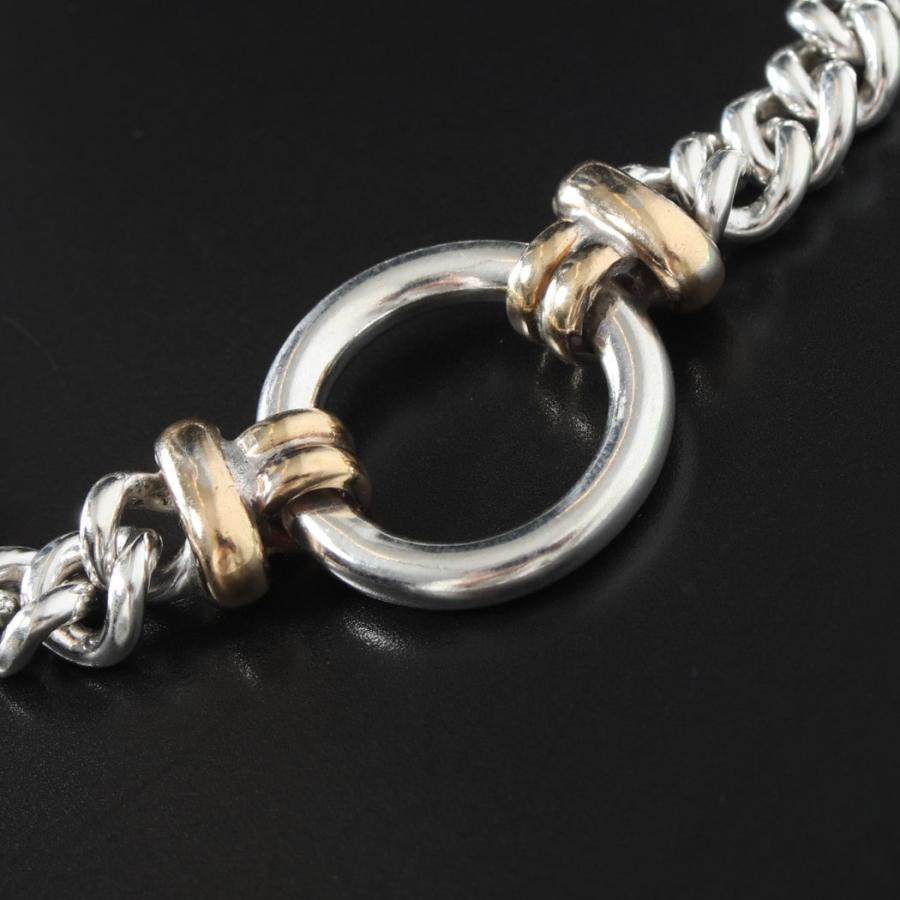 INTERIM インテリム タスコ シルバー ブラス サークル チェーン ブレスレット TAXCO SILVER and BRASS CIRCLE BRACELET シルバー_1