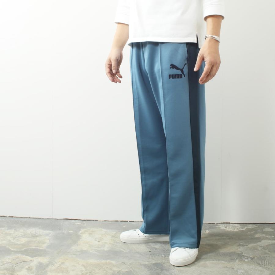 PUMA プーマ t7 ワイド トラックパンツ ブルー DEEP DIVE