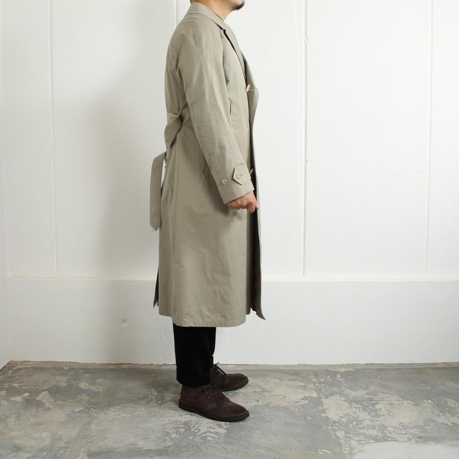 定価13万　scye basics 先染高密度 ギャバトレンチマックコート SCYE BASICS サイベーシックス ギザコットン 先染高密度 ギャバ