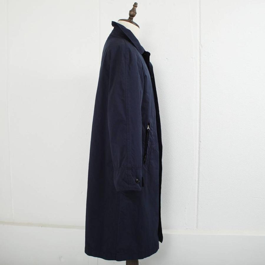 ScyeBASICS バルマカーンコート ネイビー 36サイズ ジャケット SCYE BASICS（サイベーシックス） バルマカーンコート ガーメントダイ
