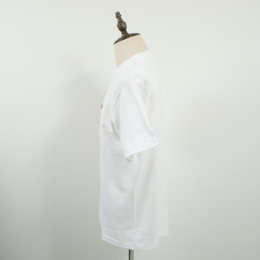 サイベーシックス Scye BASICS Tシャツ ワッペン刺繍 30/2 Cotton Embroidered Tee ホワイト｜aptc｜03