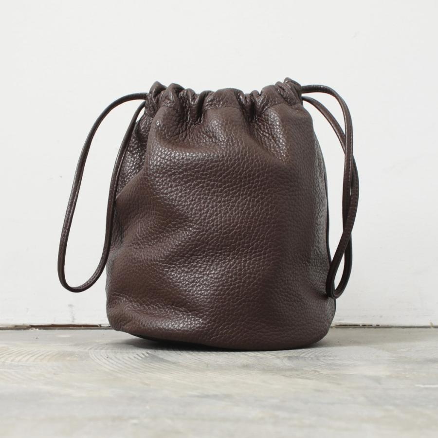 Scye（サイ） シュリンクレザードローストリングバッグ Leather 