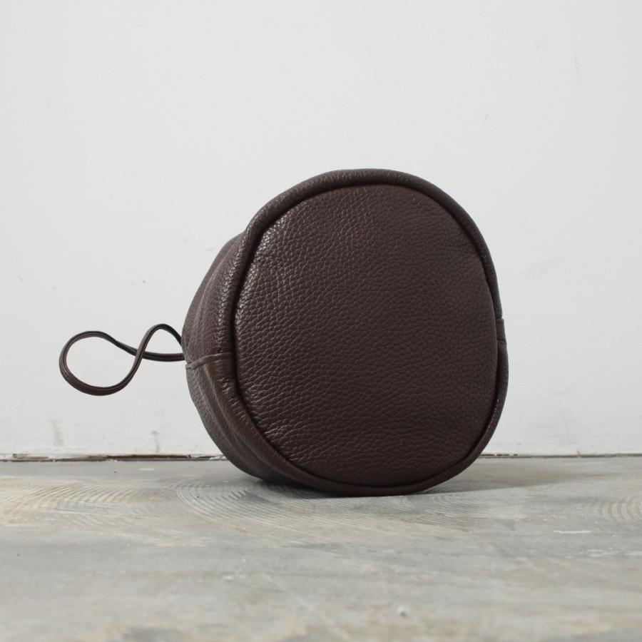 Scye（サイ） シュリンクレザードローストリングバッグ Leather 