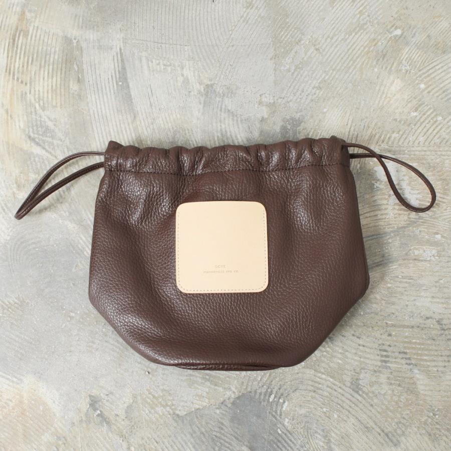 Scye（サイ） シュリンクレザードローストリングバッグ Leather 