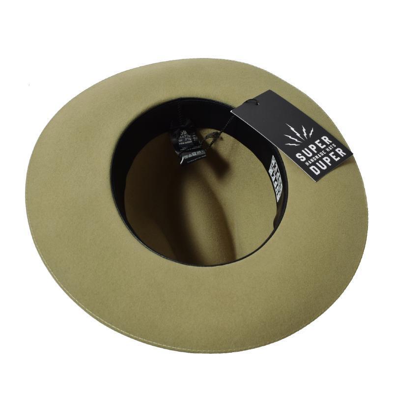 未使用 美品 イタリア製 スーパードューパー フェドラ ハット 未使用 美品 イタリア製 スーパードューパー フェドラ ハット 未使用