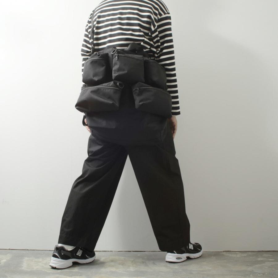 ファーデン FADEN カオスグリッドショルダー バッグ Chaos grid shoulder bag 「006_Greenwood」ブラック_9