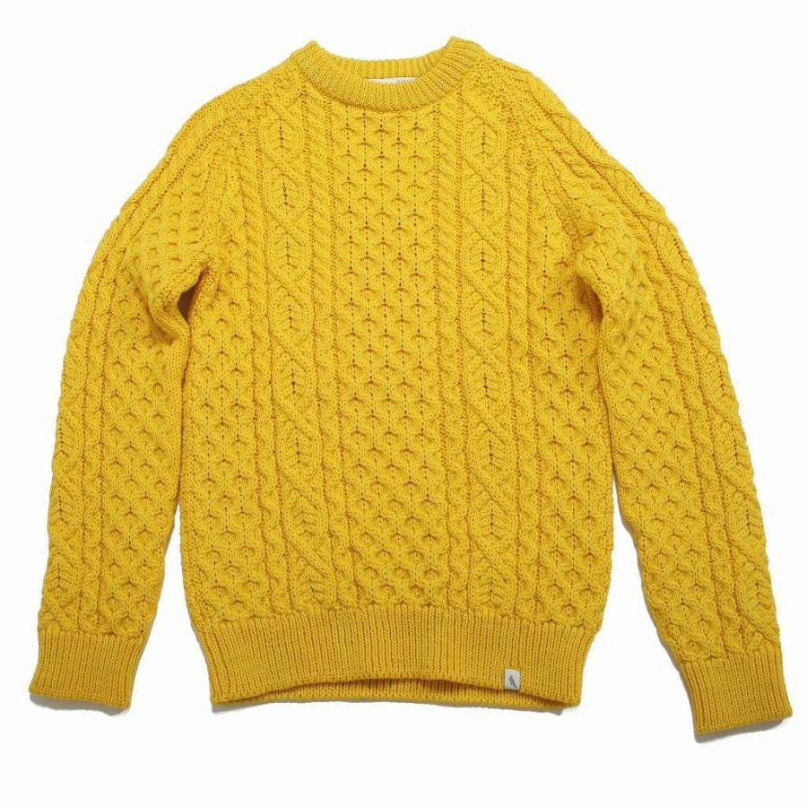 PEREGRINE（ペレグリン） ケーブルニット ウール クルーネック 