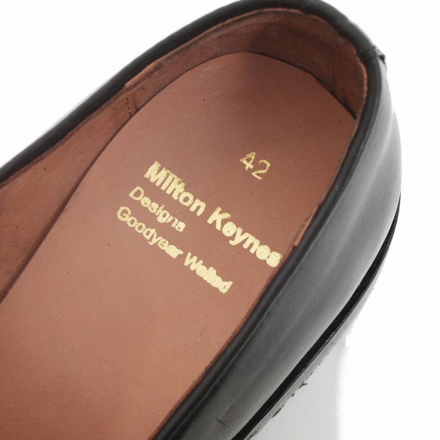 Milton Keynes ミルトンキーンズ レザーフラットシューズ ラバーソール