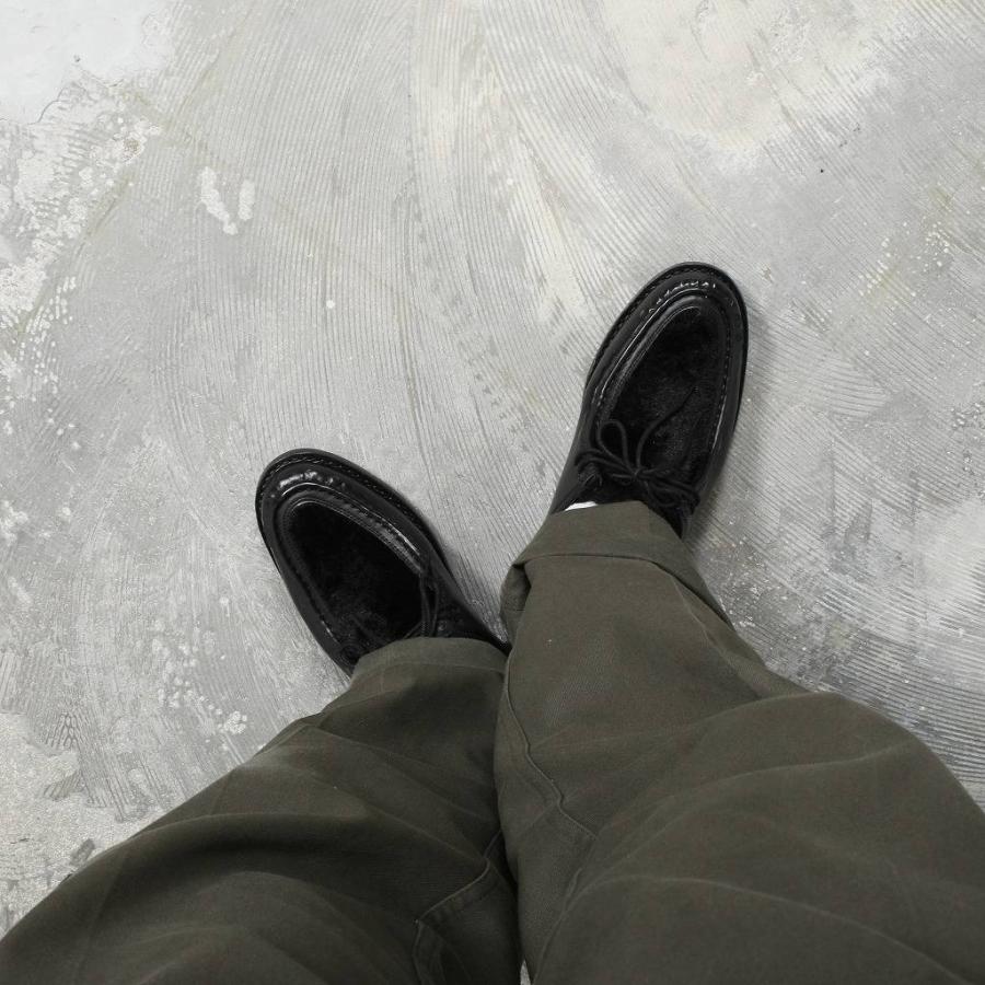 Milton Keynes ミルトンキーンズ ファーレザーチロリアンシューズ