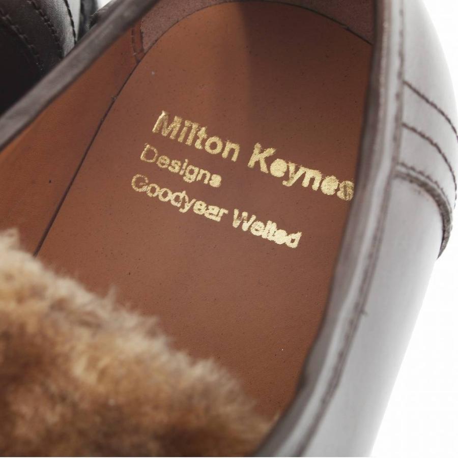 Milton Keynes ミルトンキーンズ ファーレザーチロリアンシューズ