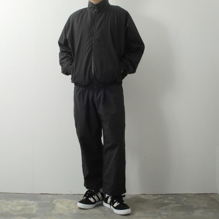 BURLAP OUTFITTER バーラップアウトフィッター サプレックスナイロン トラックジャケット ブラック TRACK JACKET BLACK｜aptc｜07