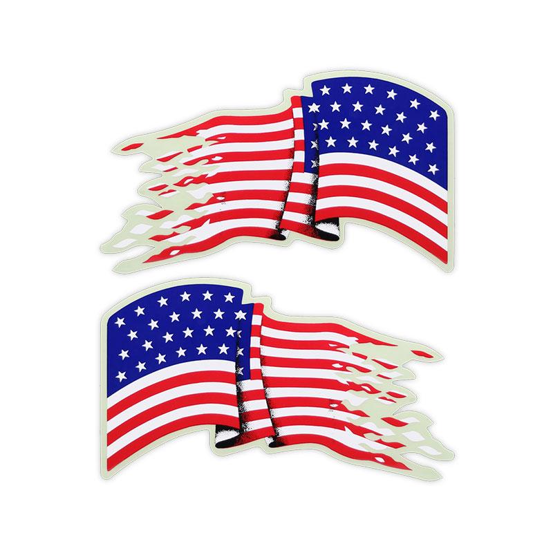 東洋マーク　国旗　ステッカー　アメリカ　小　二枚入り(左右対称)　2718 | TOYO TIRES