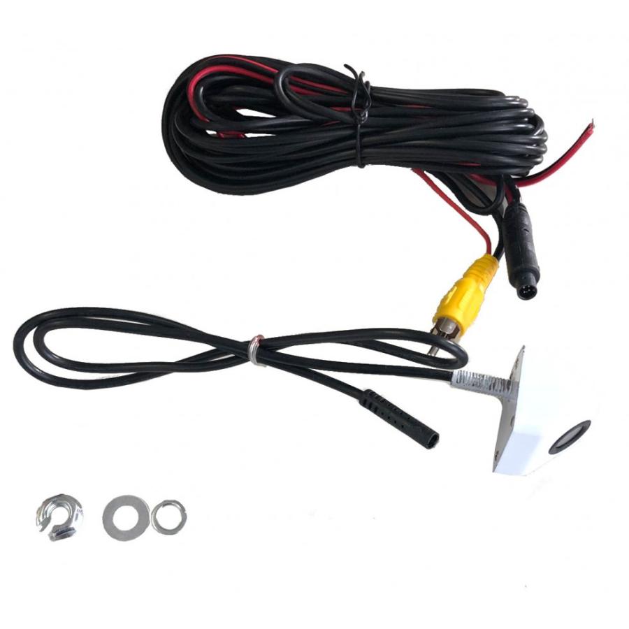 CCDバックカメラ ボルト取り付けタイプ ホワイト コンパクトサイズ 防塵 防水 ABC-101W | アークヒル | 01