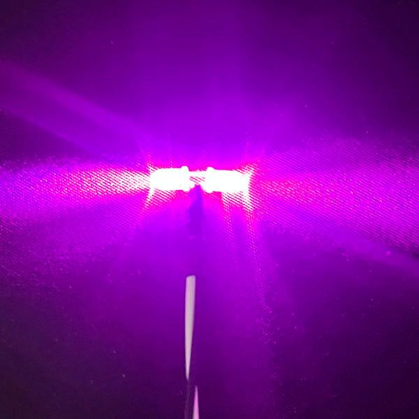 【ピンク】5mmｘ2 超高輝度 発光ダイオード 配線付き 12V 10本入り ジオラマ電飾  インジケータランプ おもちゃのランプ 電源 LED ラインランプ | アークヒル | 01