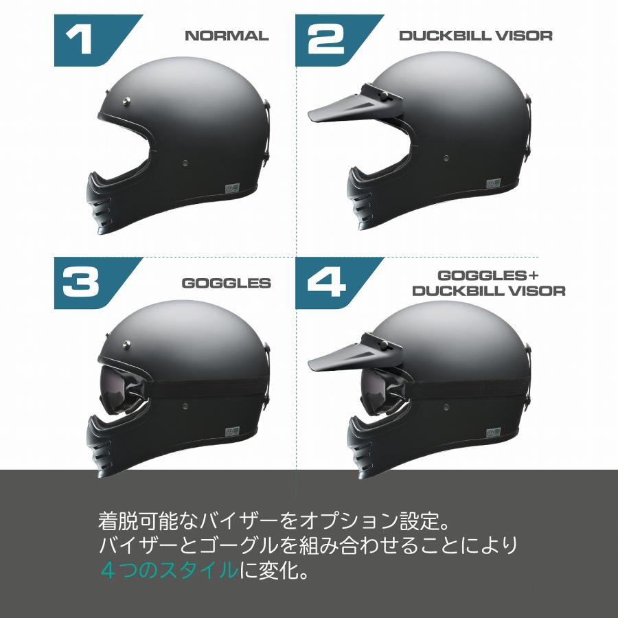 RUDE スクランブラー ヘルメット ホワイト　フリーサイズ スクランブラーヘルメット RUDE LEAD(リード工業) ホワイト色