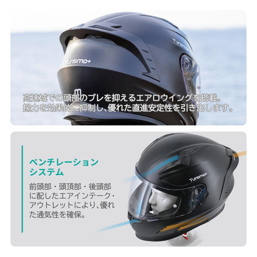 リード工業 【ブラックメタリックx3サイズ】フルフェイスヘルメット