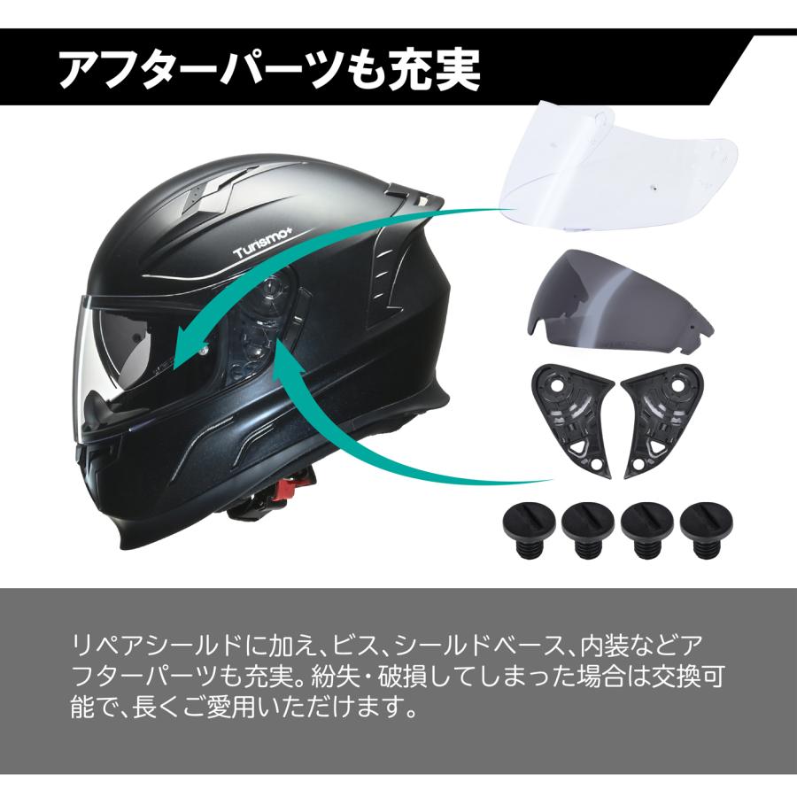 リード工業 【ブラックメタリックx3サイズ】フルフェイスヘルメット