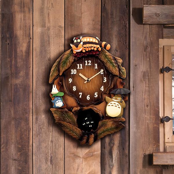 ジブリ 掛け時計 ジブリ となりのトトロからくり時計 天然木製 トトロ ネコバス プレゼント｜apudeshop｜12