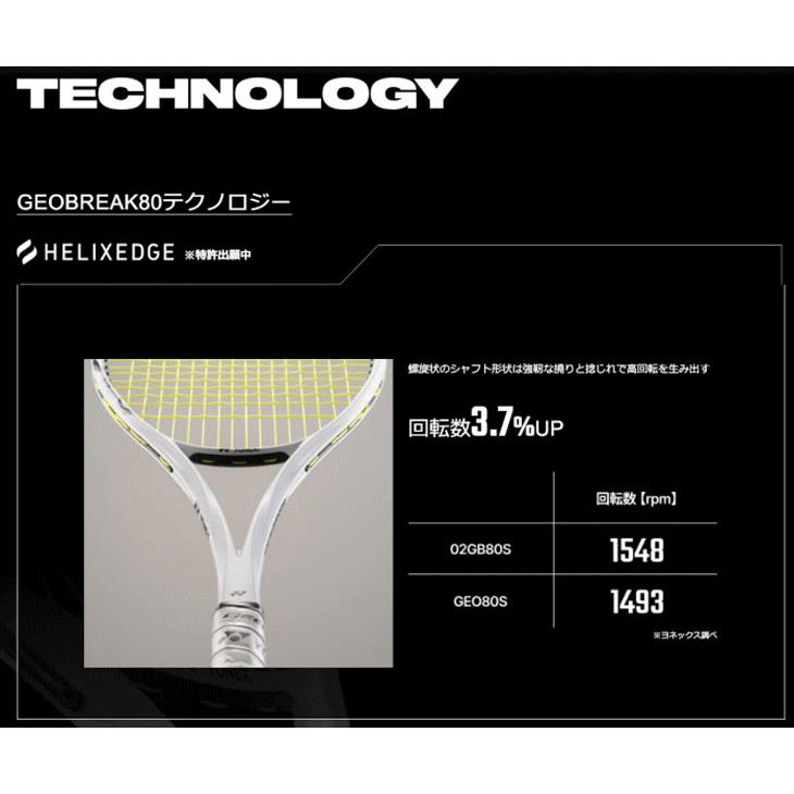 YONEX ヨネックス ソフトテニスラケット ジオブレイク80G ガット