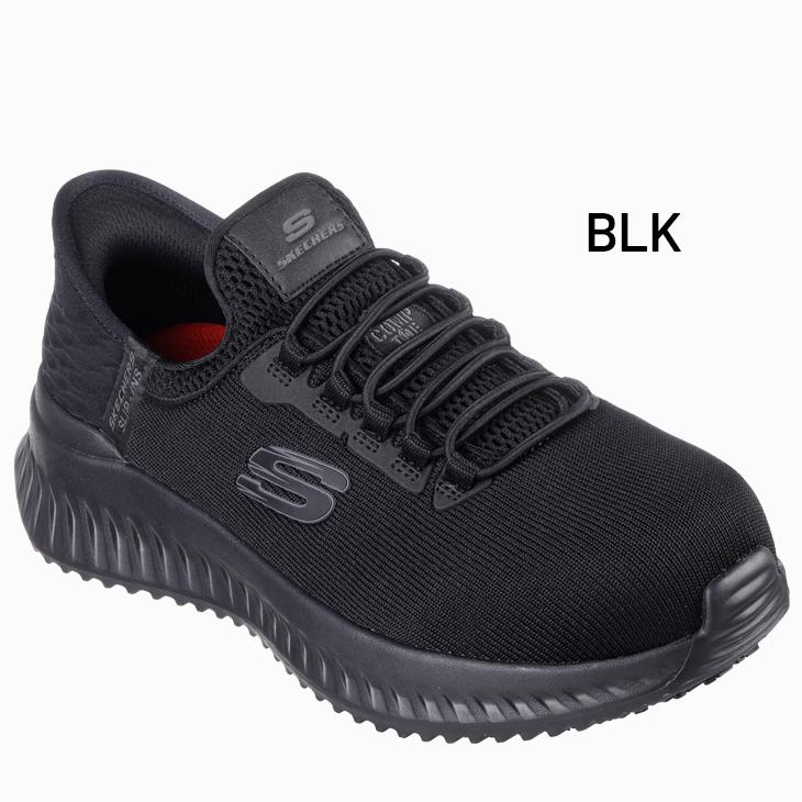スケッチャーズ スリップインズ レディース ワークシューズ 女性用 安全靴 先芯入り SKECHERS WORK SHOES TILIDO ハンズフリー 防滑・感電防止加工/108152の画像
