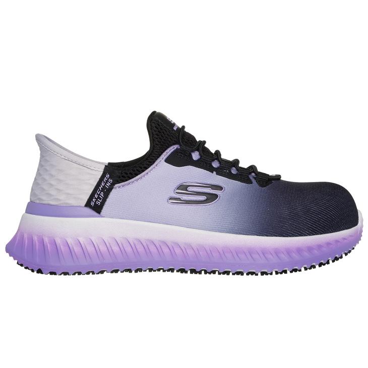 スケッチャーズ スリップインズ レディース ワークシューズ 女性用 安全靴 先芯入り SKECHERS WORK SHOES TILIDO ハンズフリー 防滑・感電防止加工/108152の画像