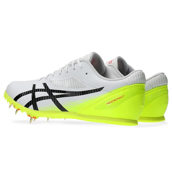 asics アシックス HEATSPRINT 13 WHITE/SAFETY YELLOW 24.5 1093A199 101 | スポーツ ウェア 靴 シューズ スパイク オールウェザー 高反発 人工皮革 アウトドアスポーツ 陸上競技 陸上 ランニング トレーニング 練習 ASICS（アシックス） 陸上 スパイクシューズ メンズ レディース asics